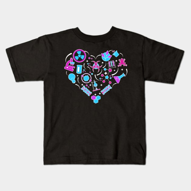 Love Biology Kids T-Shirt by KsuAnn